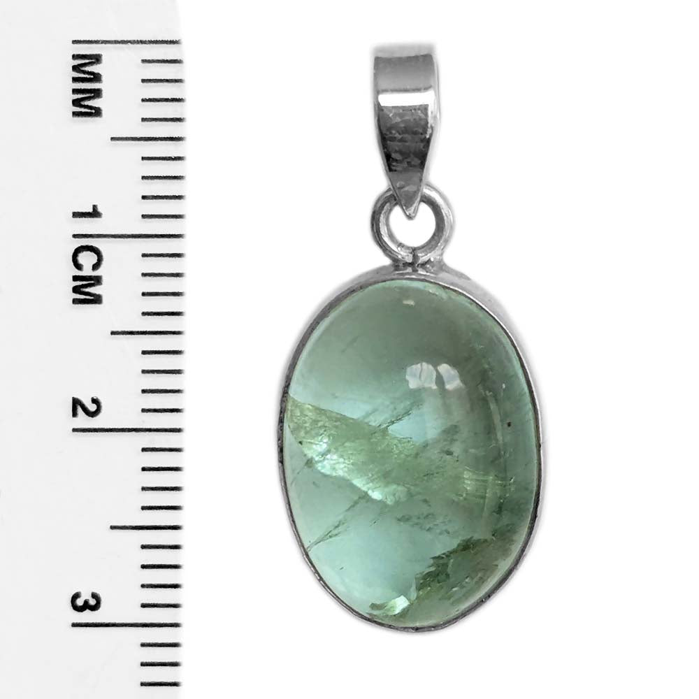 Pendentif apatite en argent massif 925