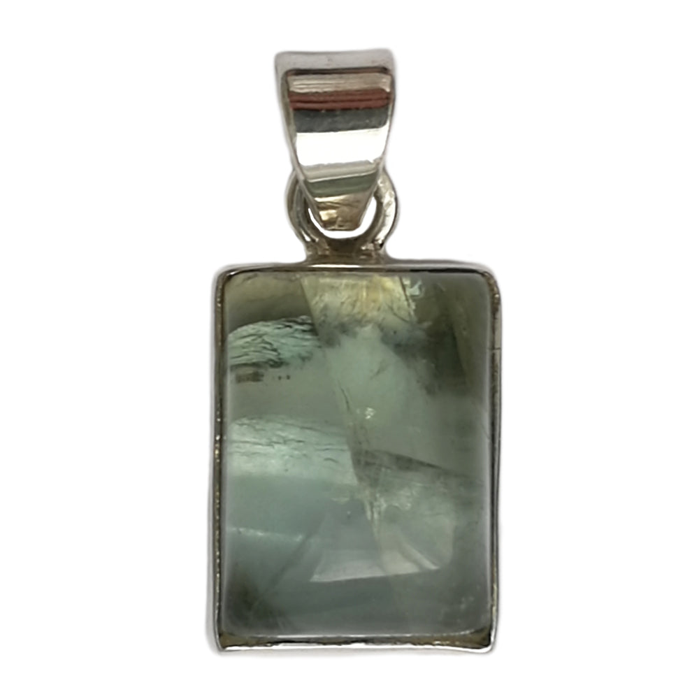 Pendentif apatite en argent massif 925