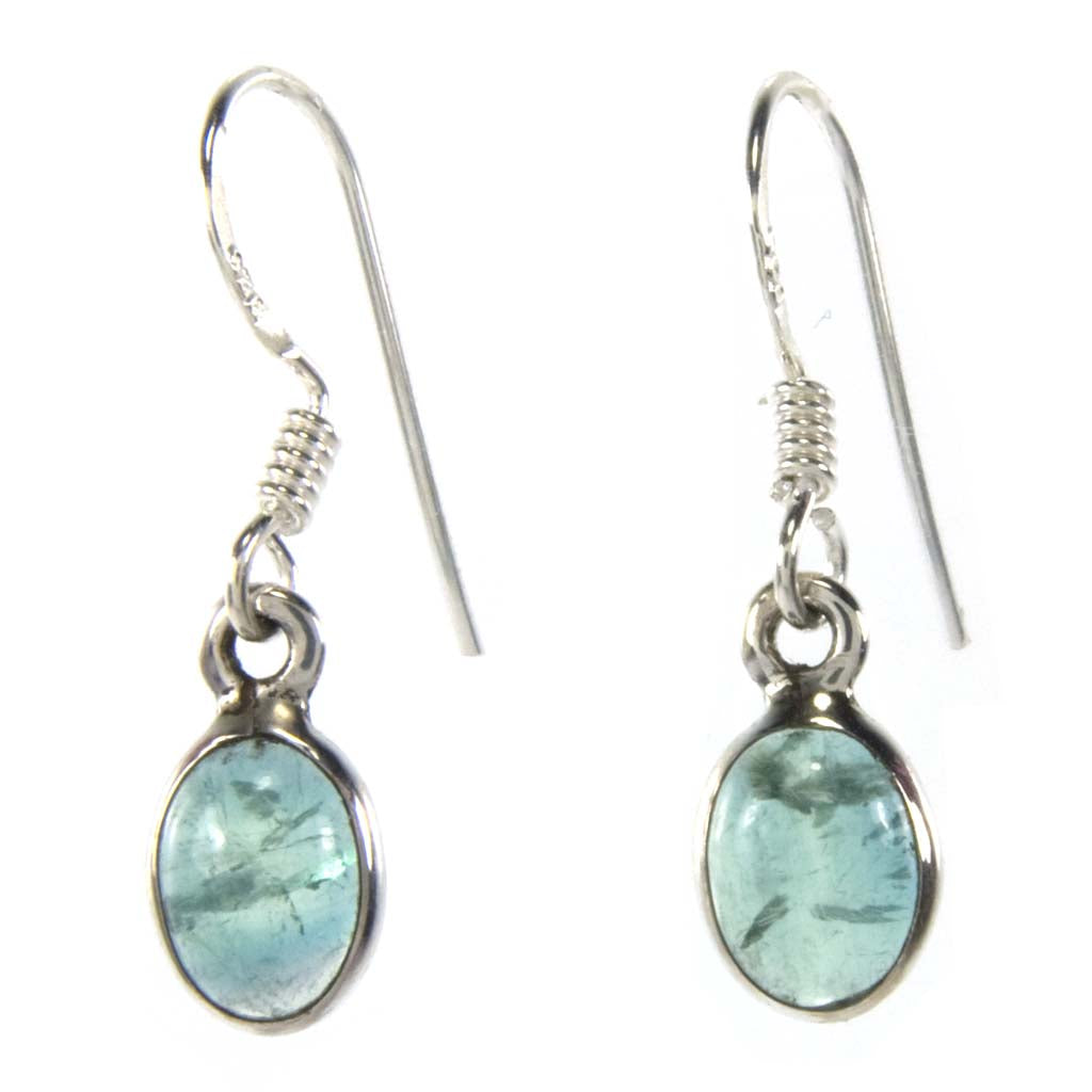 Apatite sterling silver earrings