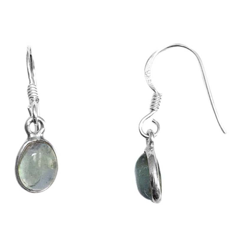 Boucles d’oreilles apatite en argent massif 925