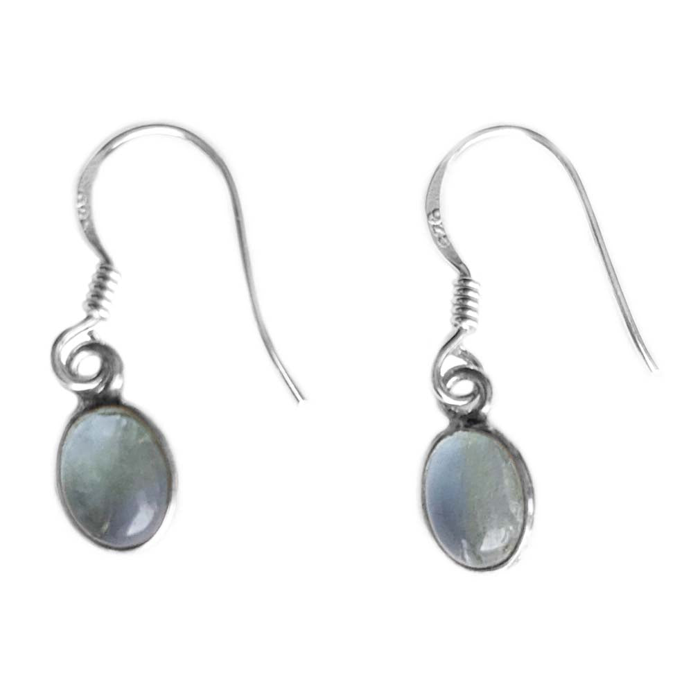 Boucles d’oreilles apatite en argent massif 925