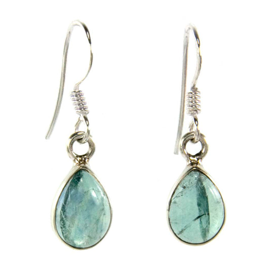 Apatite sterling silver drop earrings