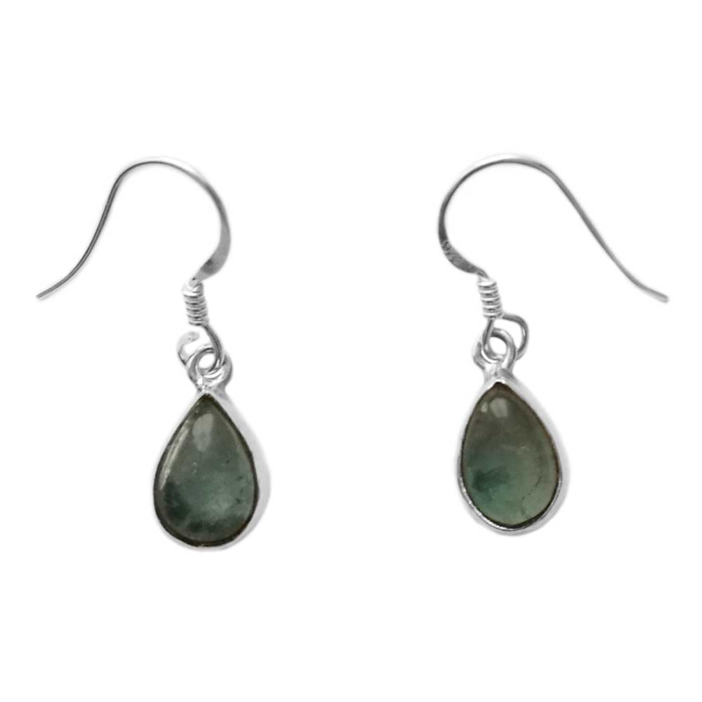 Apatite sterling silver drop earrings