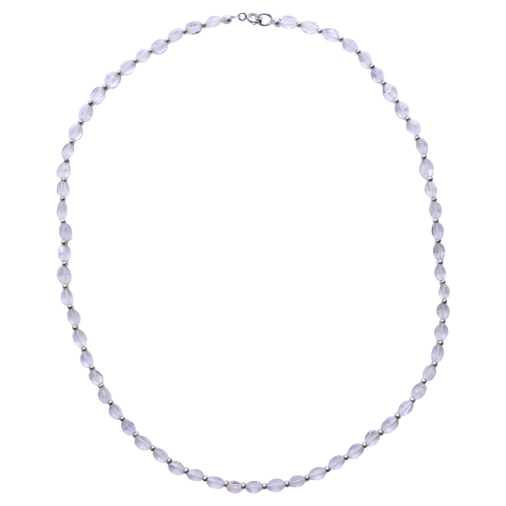 Collier aigue-marine en argent massif 925