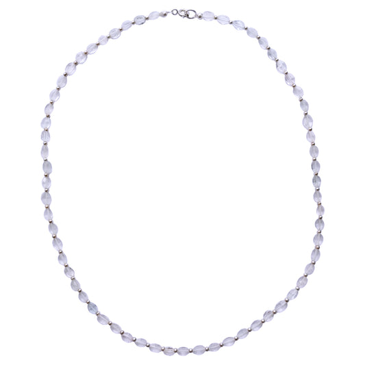 Aquamarine sterling silver necklace