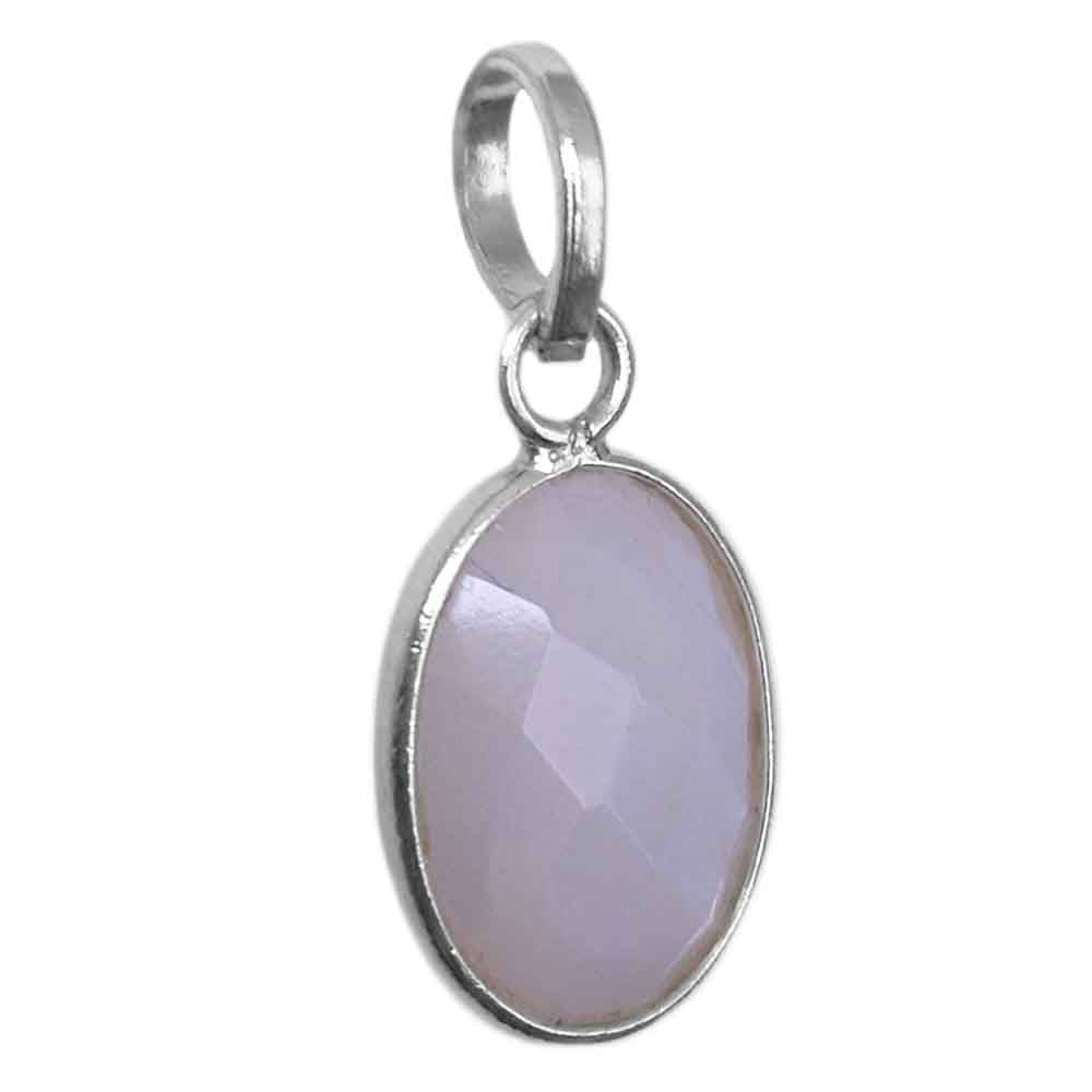 Rainbow moonstone pendant in sterling silver 925