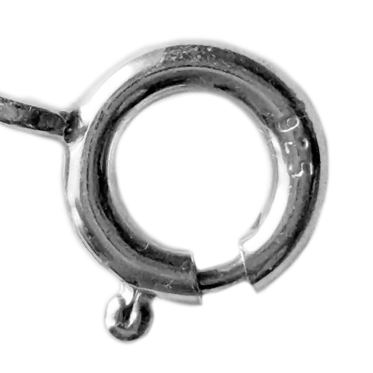 Collier pierre de lune arc-en-ciel en argent massif 925