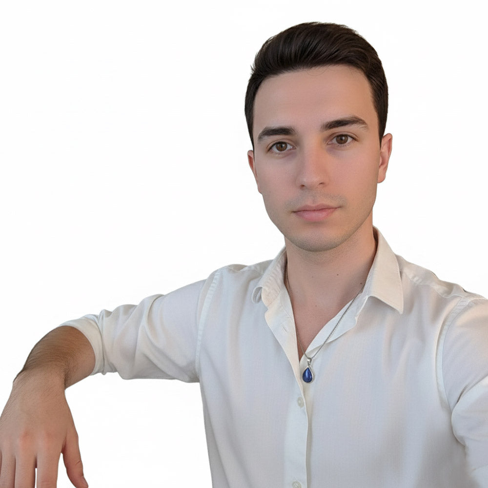 Pendentif lapis-lazuli en argent massif 925