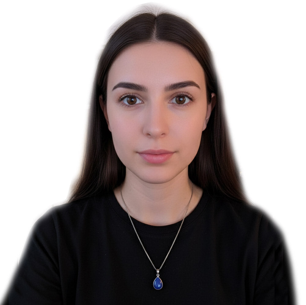 Pendentif lapis-lazuli en argent massif 925